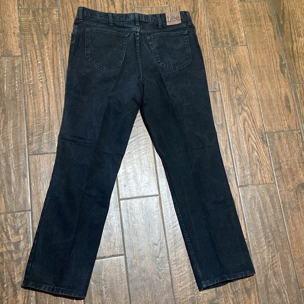 VTG,Lee Dark Denim Trousers 💯 Cotton Men’s Jeans Size 40 X 32
